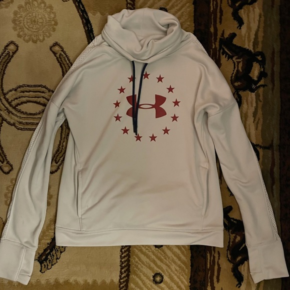 Cowl neck Under Armour sweatshirt with vented sleeves - Picture 1 of 3